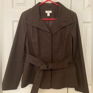 LOFT Women's Brown Belted Jacket